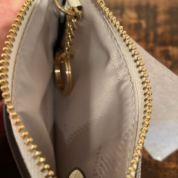 NWT Kate Spade Madison Cream Leather Floral Cutout Cardholder Wallet MSRP $159 - Picture 4 of 7